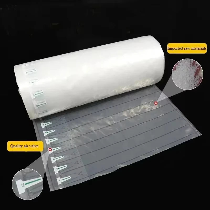 50M Air Column Bubble Wrap Roll Shockproof Packaging Film for Shipping