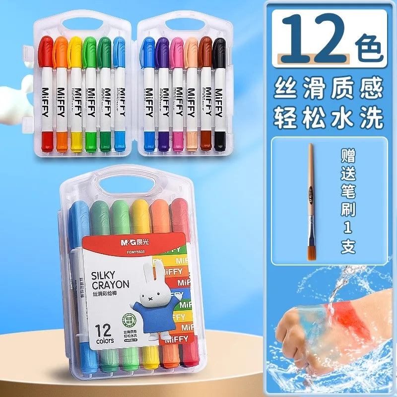 Professional Artist Oil Paint Stick Set - Washable Graffiti & Art Crayons, 12/24/36 Colors