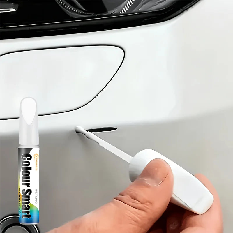 Car Touch-Up Paint Brush for Scratches - White, Easy & Durable