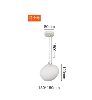 Modern Nordic Pendant Light Fixture for Living Kitchen Bedroom Glass Hanging Lamp