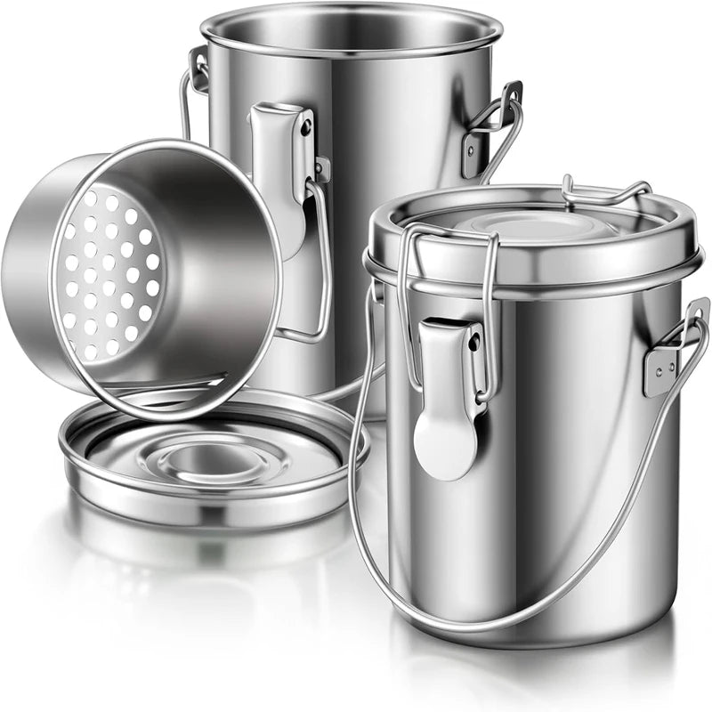 Paint Brush Washer with Wringer - Airtight Stainless Steel Cleaner for Oil & Acrylic Painting