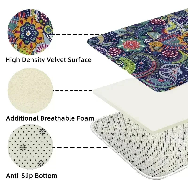 Non-Slip Washable Leopard Print Carpet for Living Room & Bedroom