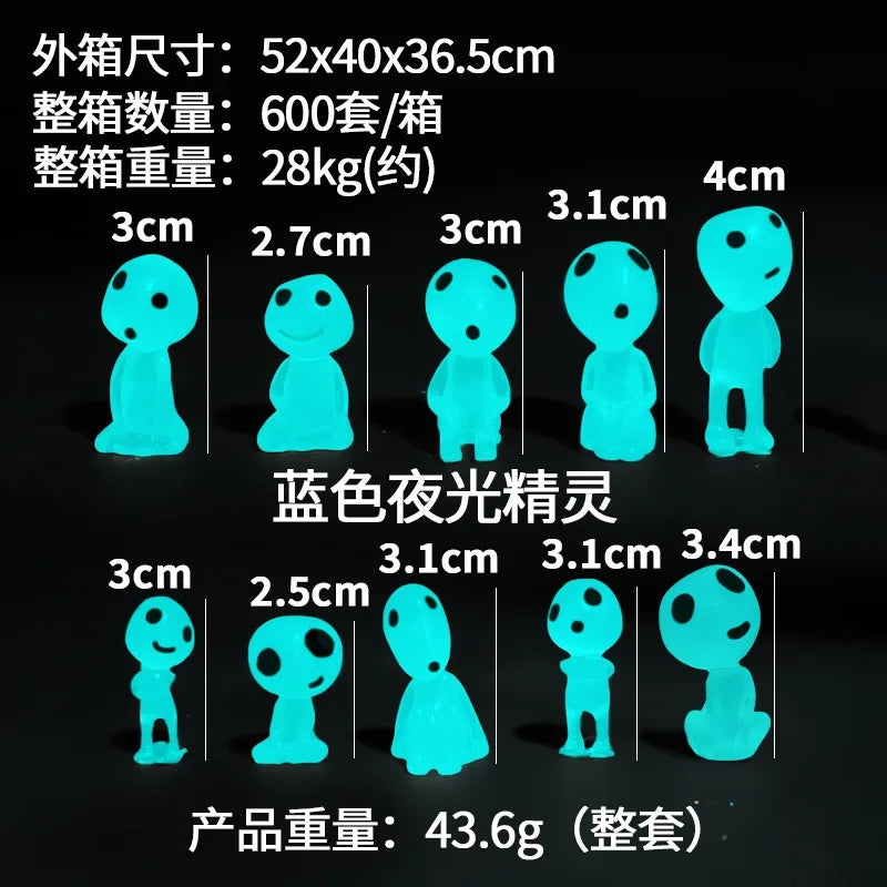 Miniature Garden Decorations Glow in the Dark Princess Shapes Set - Home & Garden