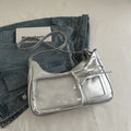Y2K Harajuku Shoulder Bag for Women Transparent Crossbody Bag Korean Preppy Purse