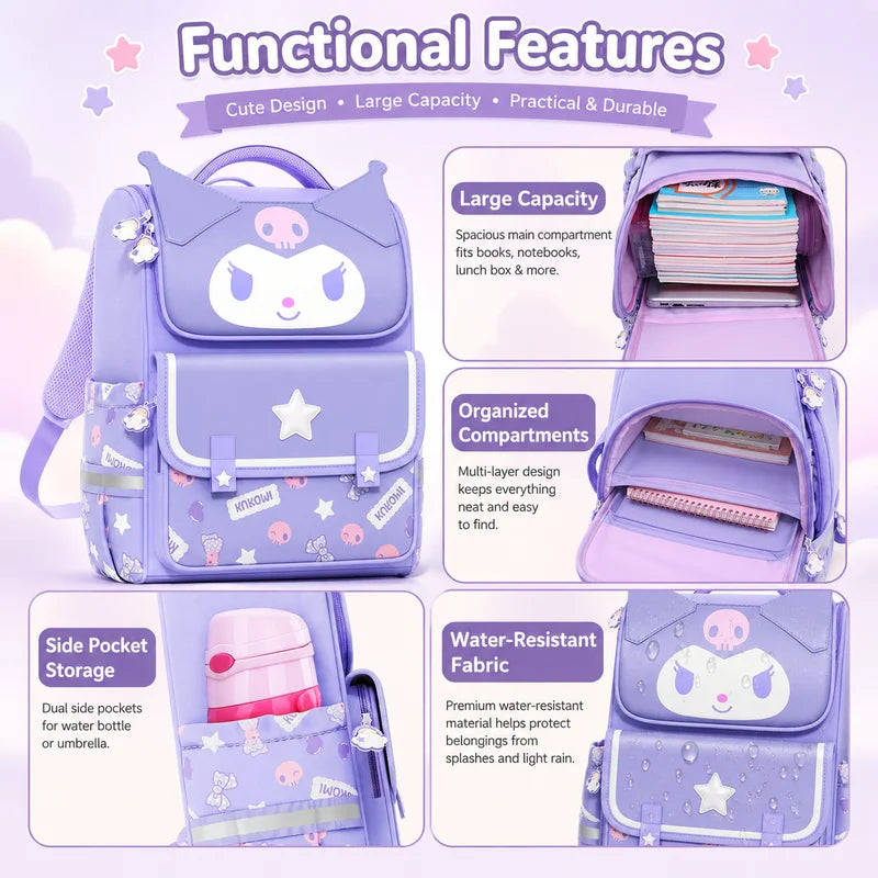 Kids School Backpack with Multiple Compartments & Ergonomic Support - Lightweight & Water-Resistant