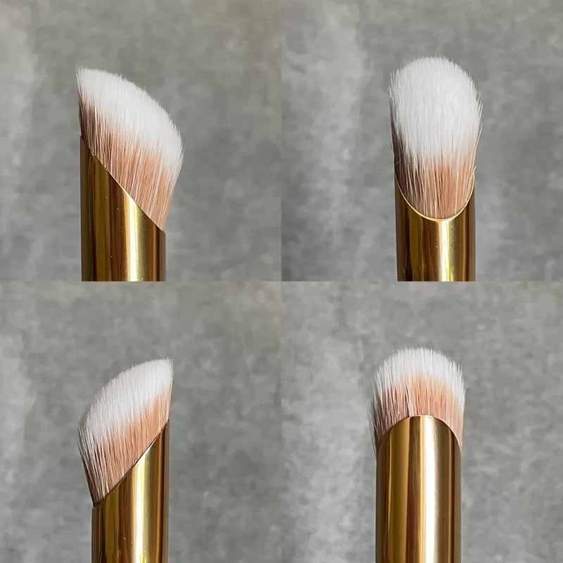 Multi-Color Face Makeup Brush Set - Contour, Highlight & Concealer Tools