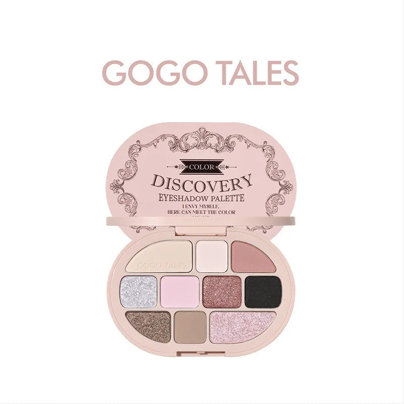 Gogo Dance Lolita Eye Shadow Palette 10 Color Blush Highlighter Kit for Beginners
