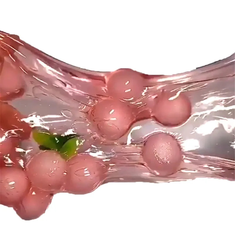 Large Capacity Crunchy Slime Kit with Crystal Jelly Cube Slime Set - Non-Sticky, Super Soft, 70ml