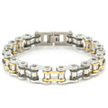 Men's Bicycle Chain Bracelet - Stainless Steel Punk Rock Biker Jewelry