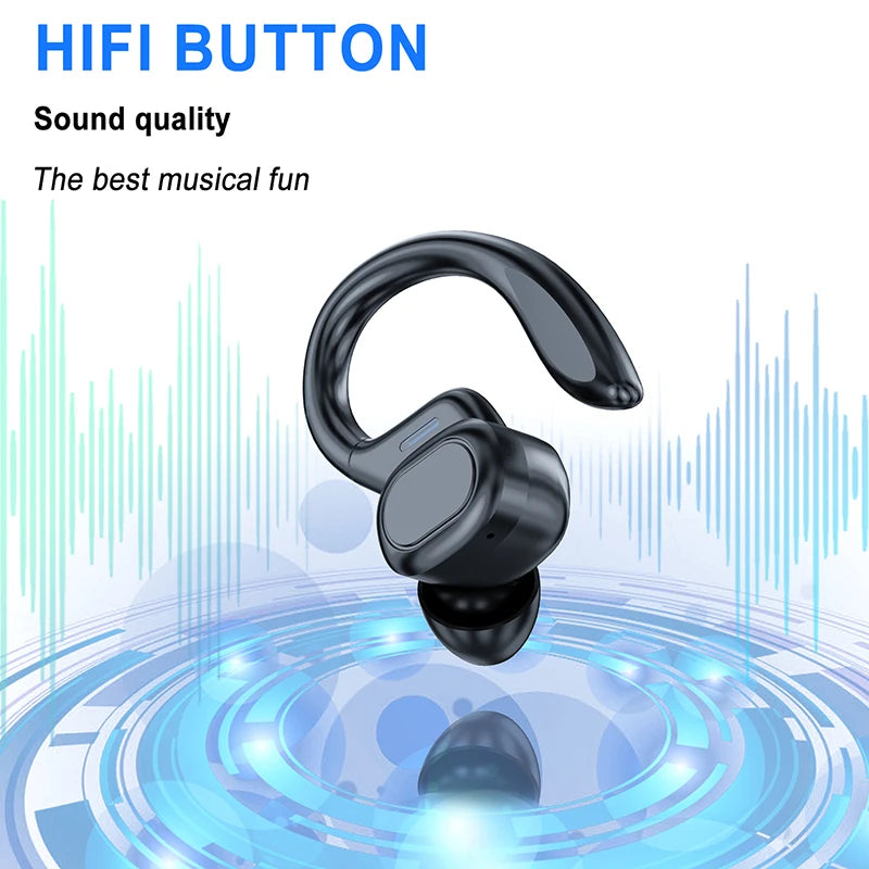 Wireless Sports Earphones Over Ear Headphones with Earhooks for Running