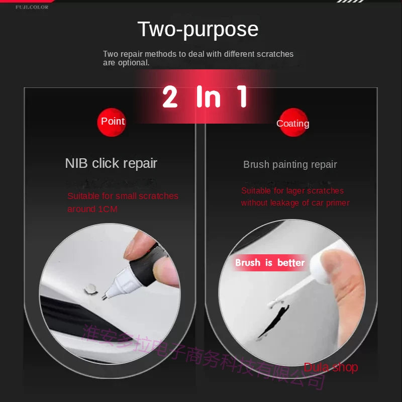 Car Touch Up Paint Pen for Scratch Repair 12ml - Suitable for Nissan Paladin Pearl White & Multi Colors