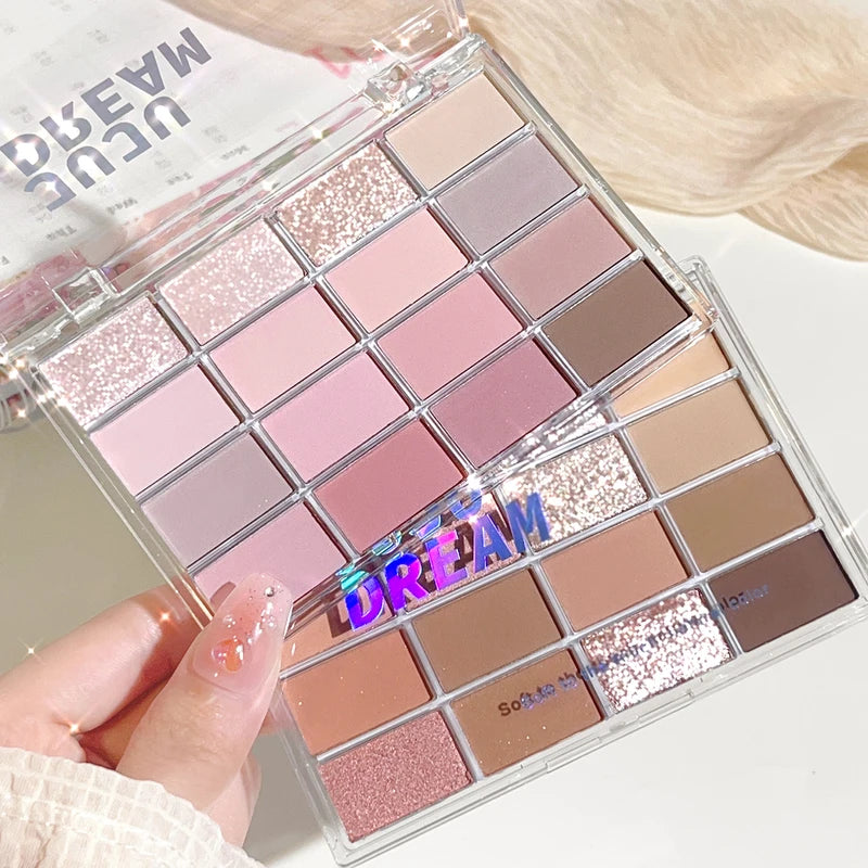 16-Color Earth Tone Eyeshadow Palette Matte & Shimmer for Daily Makeup