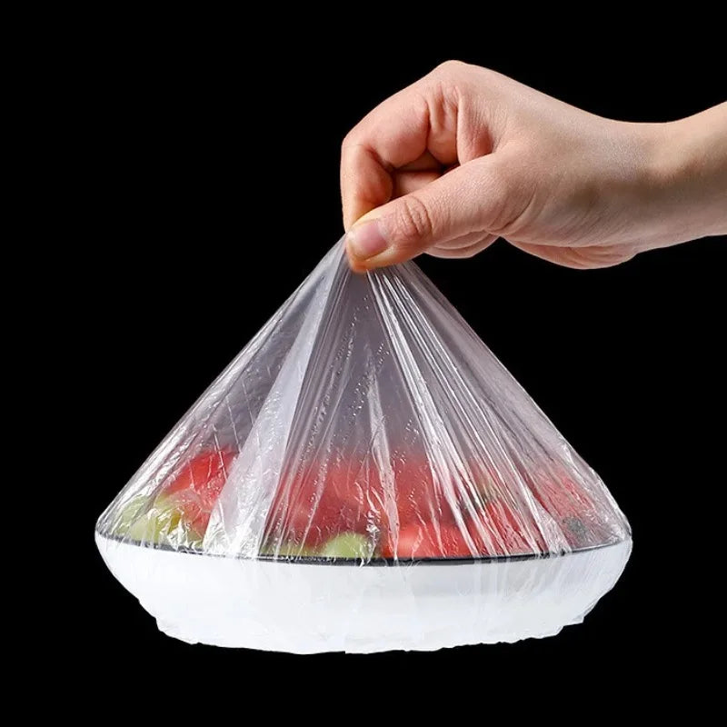 Disposable Food Cover Wraps for Kitchen Storage - Food Grade Plastic Bag