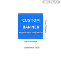 Outdoor & Indoor Polyester Banner with Grommets - Custom Sizes for Home Decor