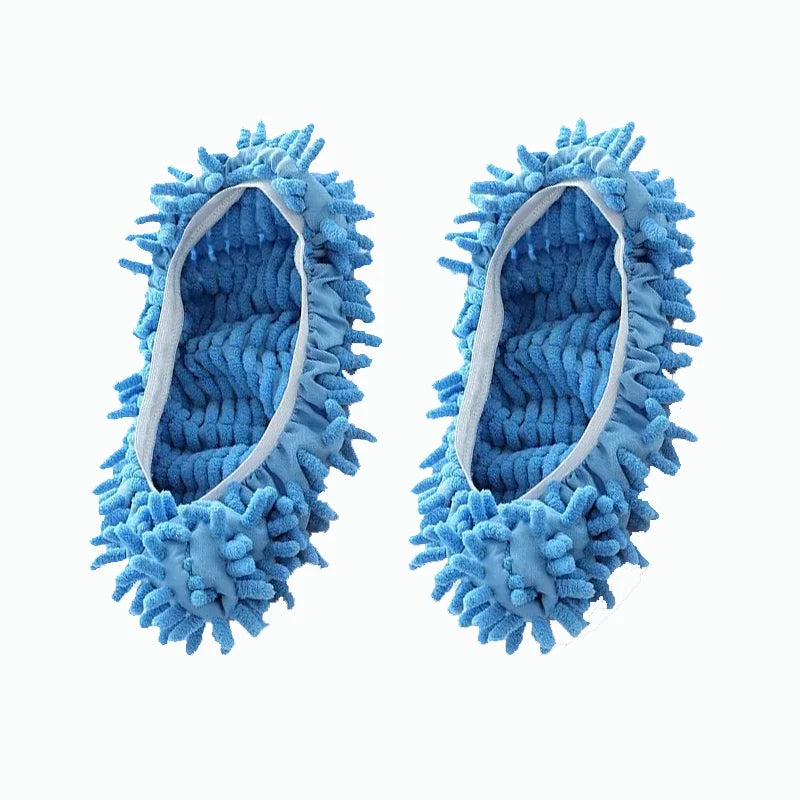 Dust Cleaner Slippers Set - Floor Cleaning Mop Shoes with Chenille Cloth