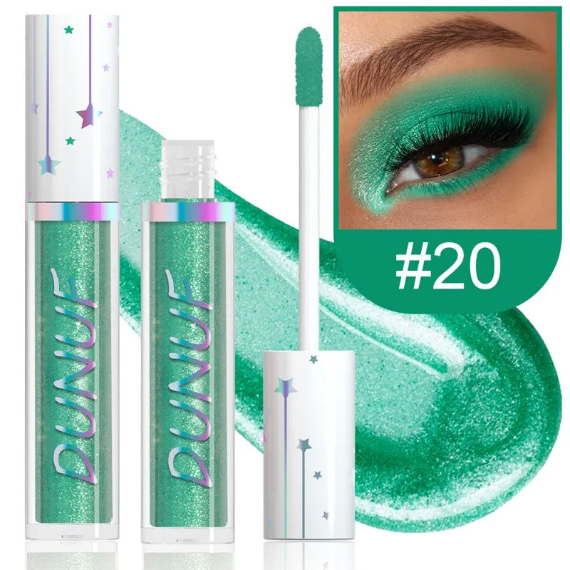 24-Color Liquid Eyeshadow Stick Metallic Glitter Waterproof Stage Makeup