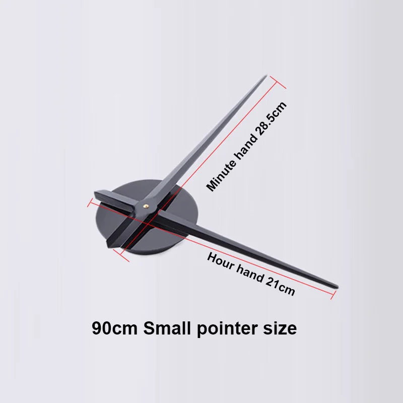 Large DIY Wall Clock Poster - 3D Number Art for Living Room & Bedroom Decor