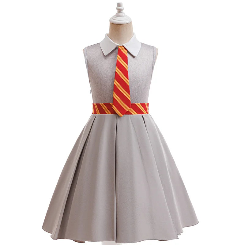 Halloween Cosplay Costume for Girls - Striped Top & Cape Set for Carnival & Party