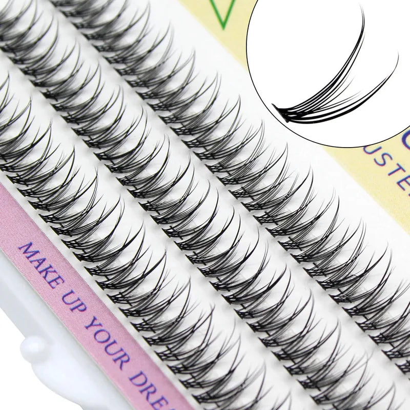DIY Clustered Eyelash Extensions 3D Fluffy Natural False Eyelashes - Multiple Lengths & Curls