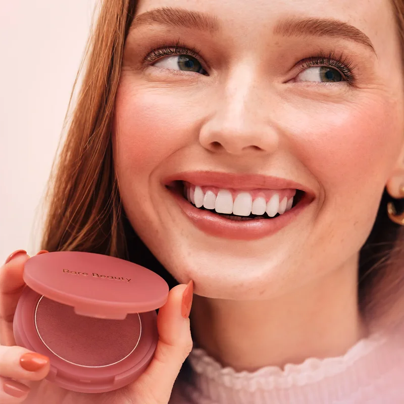 3D Face Brighten Blush Highlighter Powder with Mirror & Contour Bronzer Set