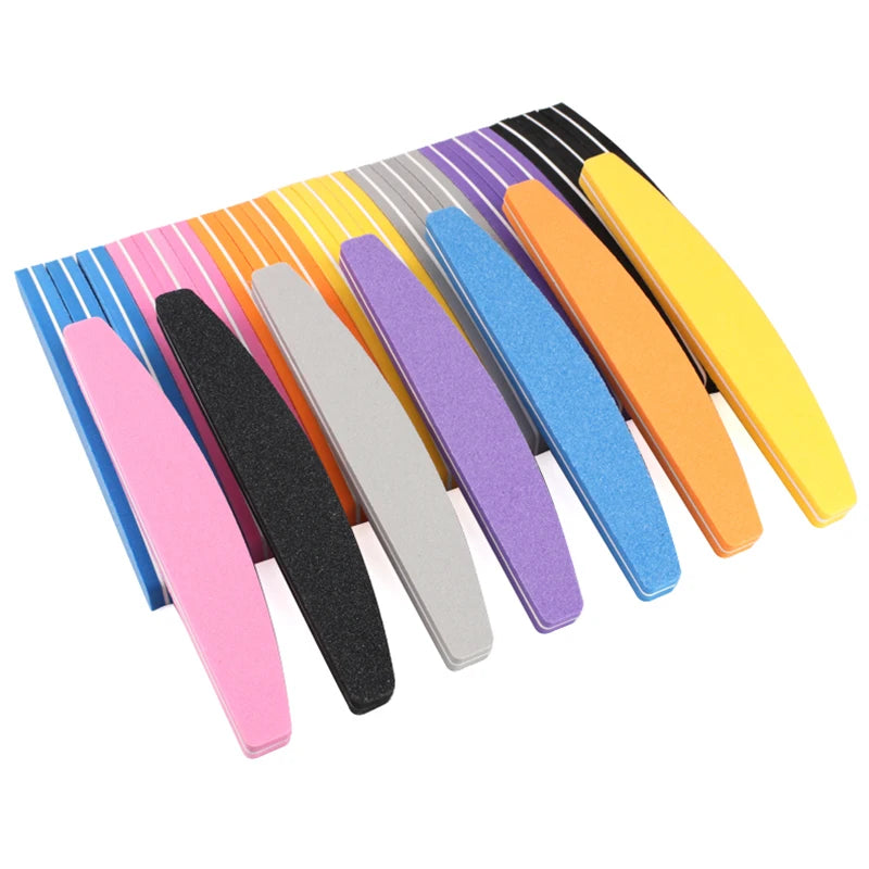 Colorful Double Sided Nail Buffers 5-Pack - Sanding Sponge Manicure Tools
