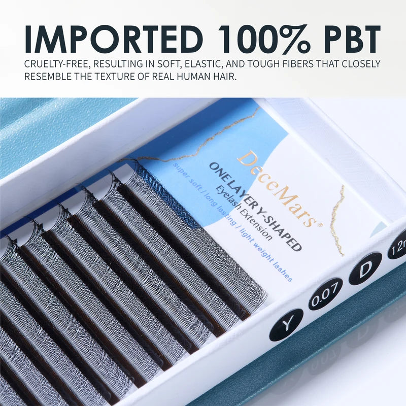 Eyelash Extension 2D Y-Shape Velvet Flowers False Lashes - Multiple Variants