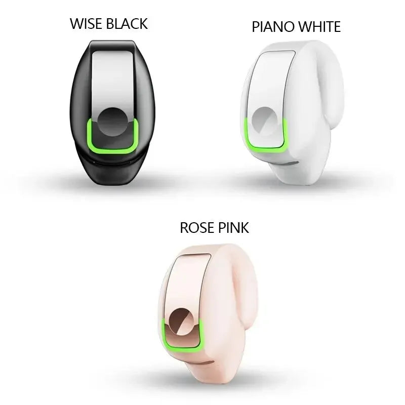 Wireless Bluetooth Earphone Clip-On Mono In-Ear Stereo Bone Conduction Business Headset