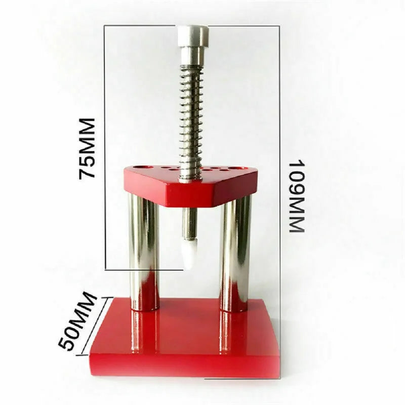 Watchmaker Watch Hand Fitting Tool with 6 Plastic Dies - Needle Extractor