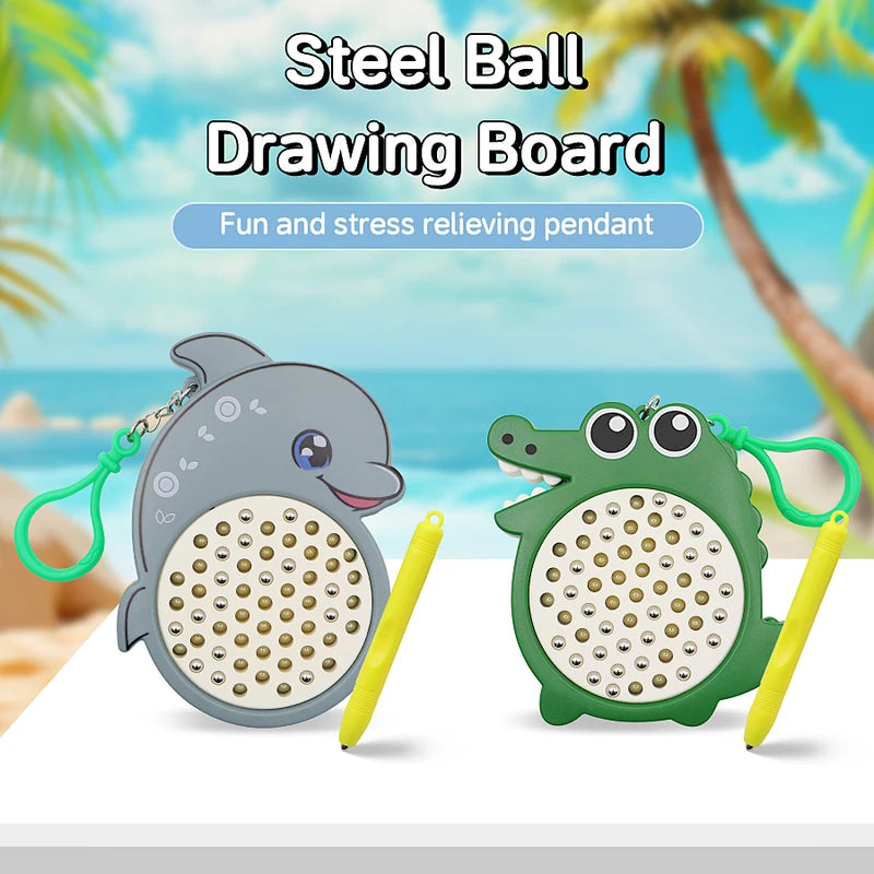 Magnetic Drawing Board for Kids - Magnetic Steel Ball Sketch Pad with Stylus