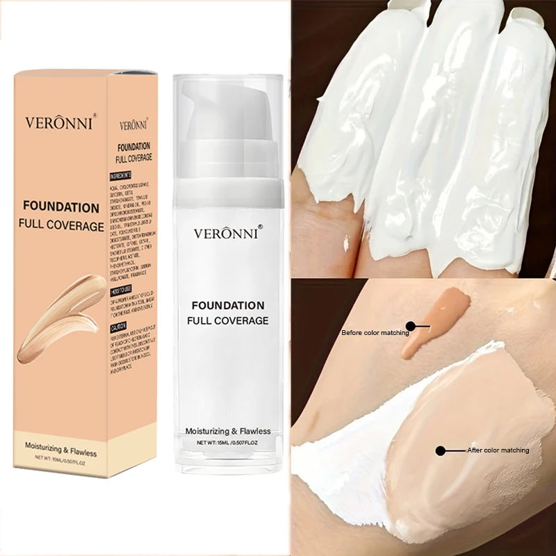 Matte White Liquid Foundation Makeup Stick - Buildable, Waterproof & Long-Lasting
