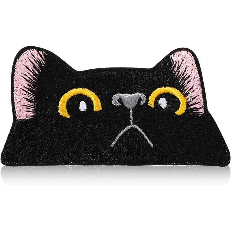 Cute Black Cat Embroidery Cloth Patch DIY Clothing Bag Accessories - Multiple Colors