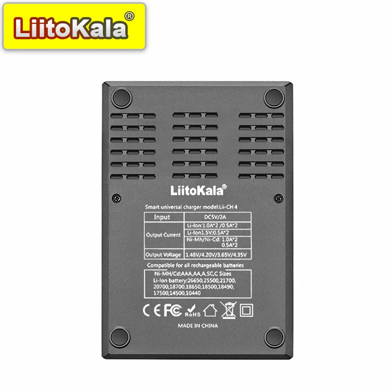Universal Rechargeable Battery Charger for 18650, AA, AAA, Li-ion, NiMH, LiFePO4