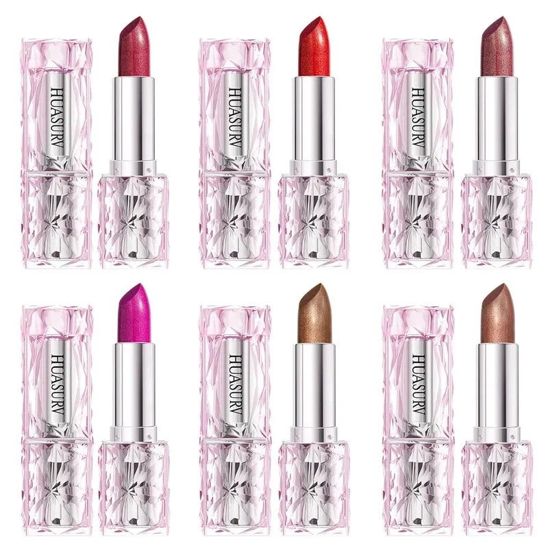 Pearlescent Flashing Lipstick - Moisturizing, Long-Lasting, Brightening Lip Color 04