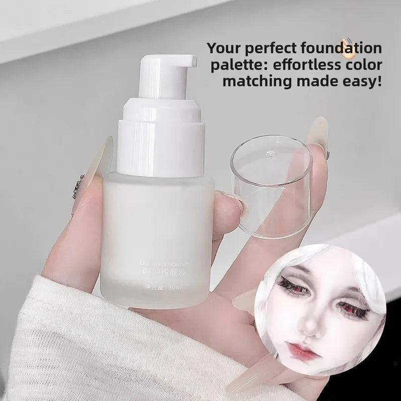 White Liquid Foundation Makeup Stick Waterproof Long-Lasting Primer & Concealer