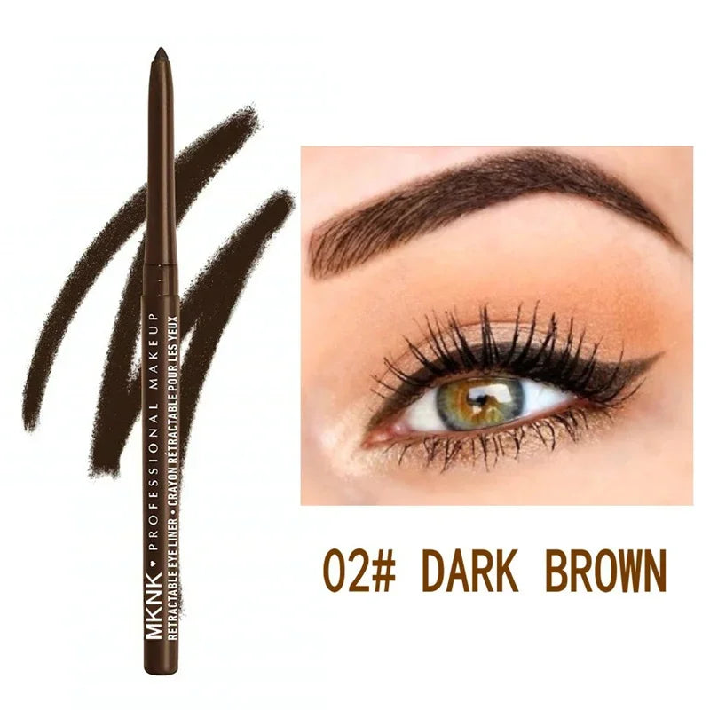 Waterproof Eyeliner Gel Pencil - 8 Colors, Smudge-Proof