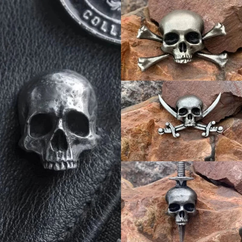 Halloween Skeleton Skull Pin Gothic Brooch Jewelry Accessory Gift