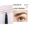 Long Lasting Waterproof Eyebrow Pencil for Natural Brow Makeup - Black Brown