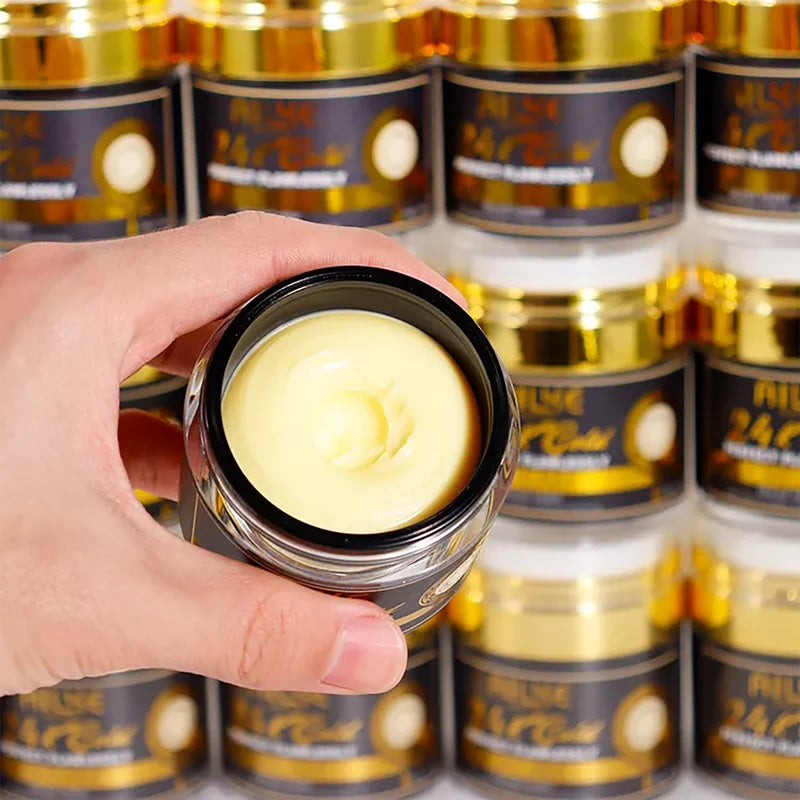 24K Gold Flawless Face Cream - Brightening, Dark Spot Reduction, Hydrating