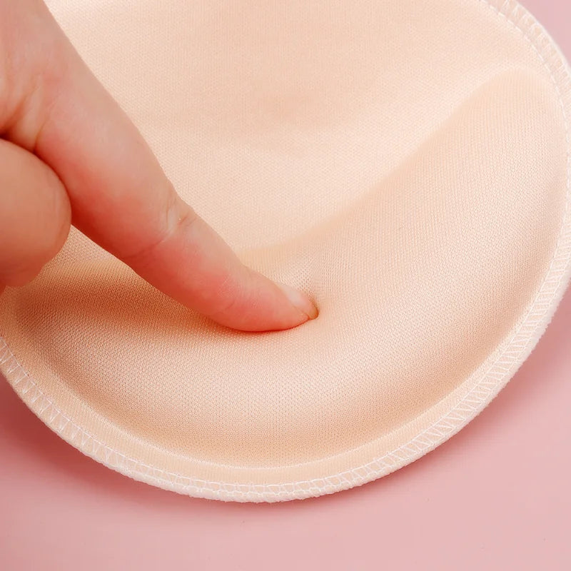 Thick Sponge Bra Pads for Women - Push Up & Breast Enhancer, Removable Inserts, 1 Pair