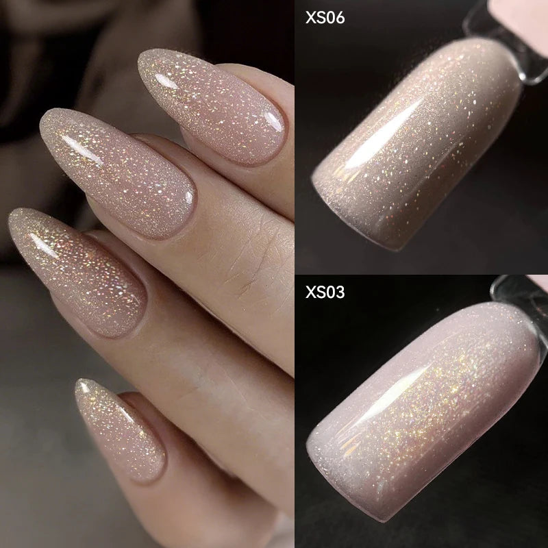 Colorful Glitter Nail Gel Polish - 7ml Semi-Permanent UV LED Manicure