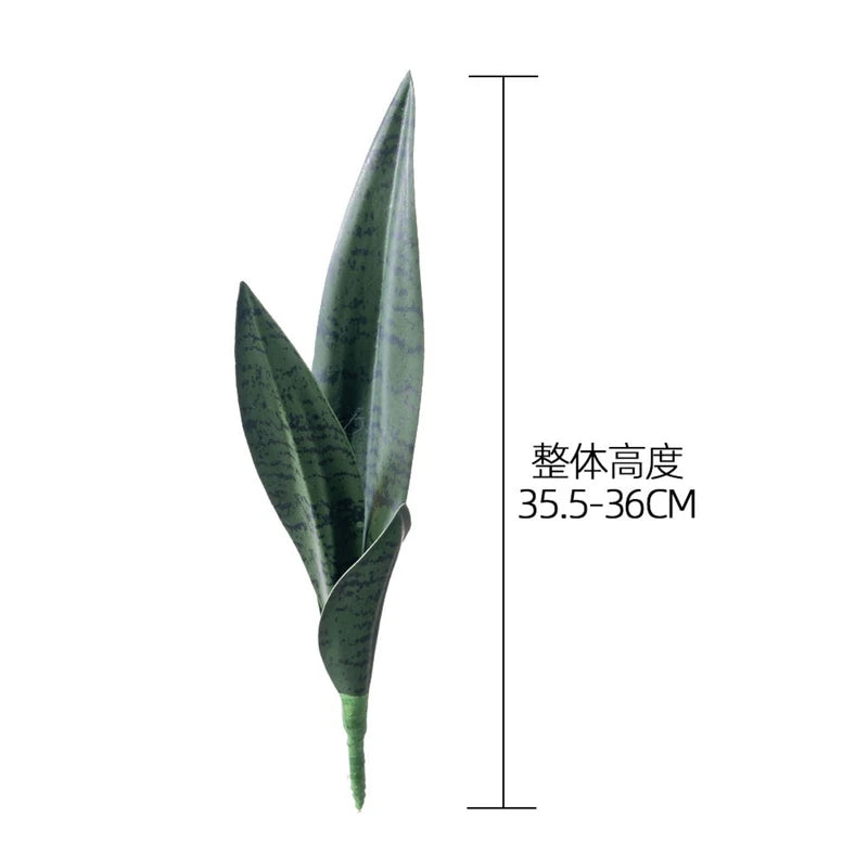 Artificial Snake Plant for Indoor & Outdoor Home Decor - Eucalyptus Style