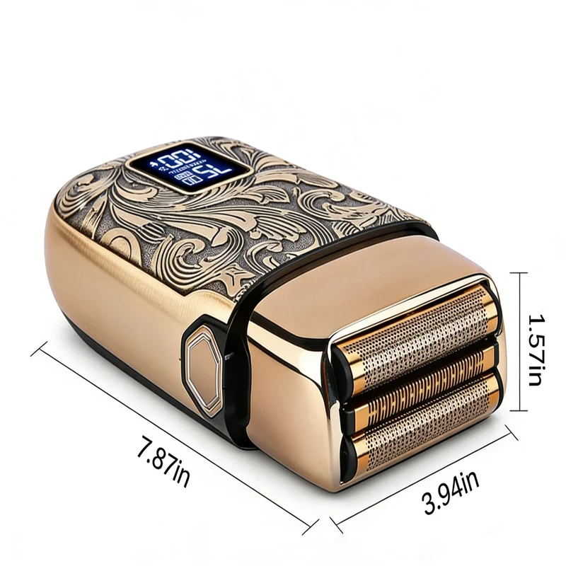Ufree Electric Foil Shaver for Men - 3-Speed Bald Head & Face Trimmer with LCD