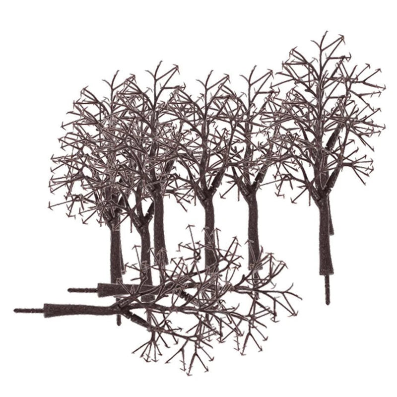10pcs 12cm Model Bare Tree Trunks for Landscape Scenery DIY Train Layouts