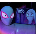 1:1 Life Size LED Superhero Mask Full Face Cosplay Helmet with Light Up Eyes