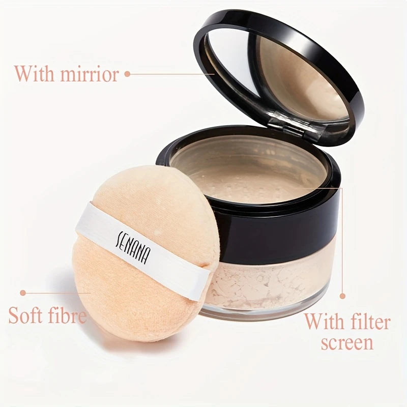 Hydrating Flawless Setting Powder - Natural Nude Finish Oil Control Face Makeup