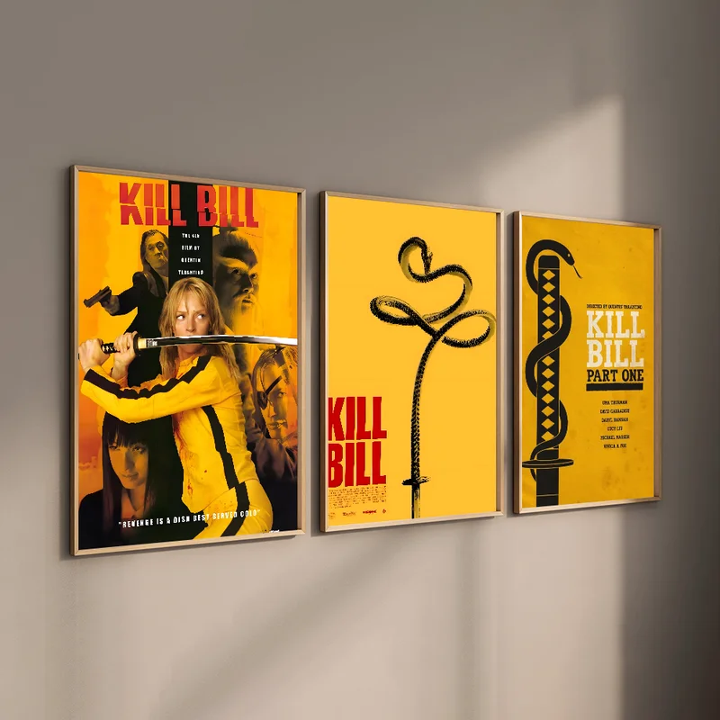 Movie Kill Bill Wall Art Poster for Home Office Bedroom Living Room Decor