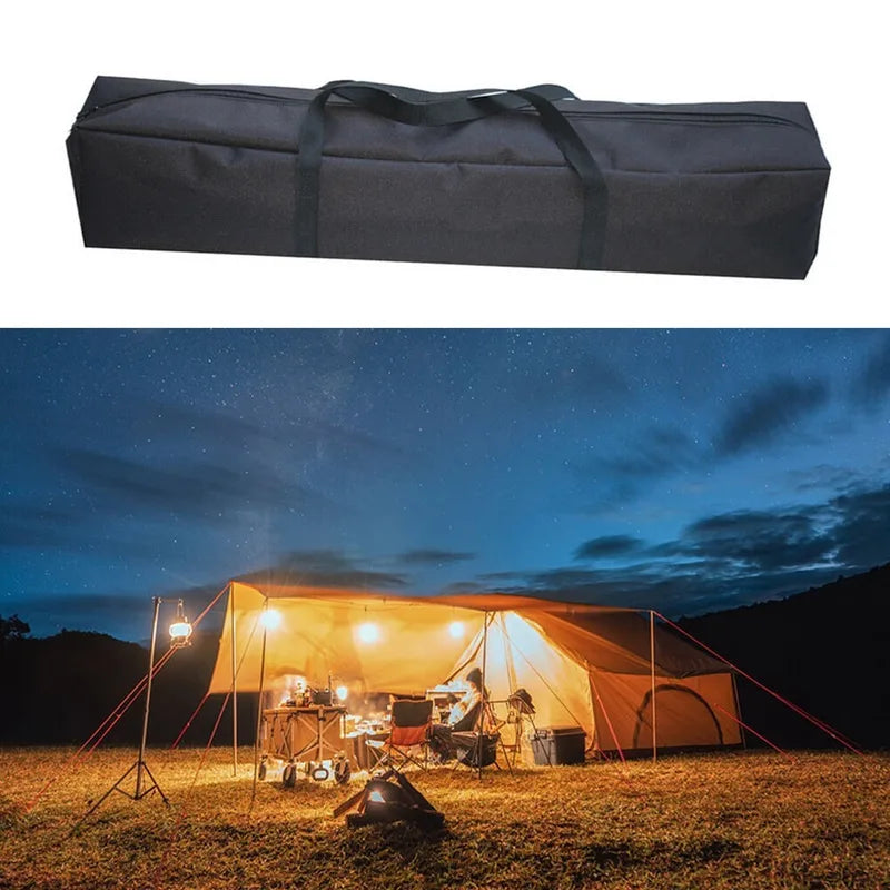 Travel Tent Pole Storage Bag Canvas Canopy Bag Camping Gear Organizer
