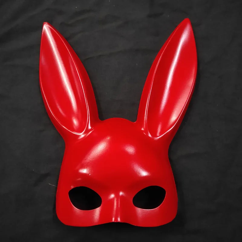 Halloween Bunny Ears Half Mask Cosplay Party Masquerade Costume Accessories