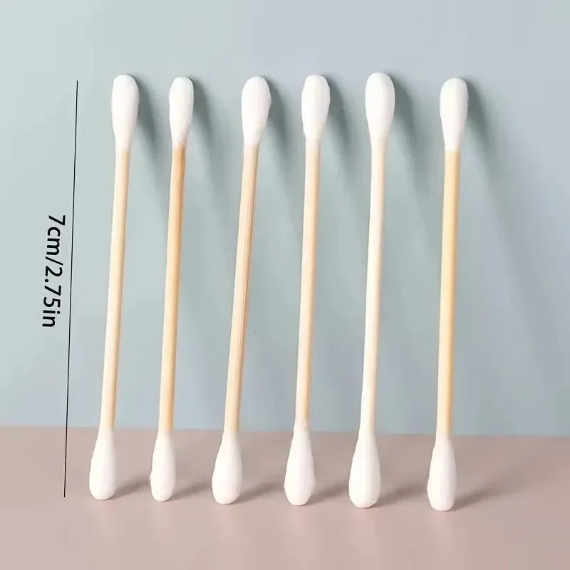 Bamboo Cotton Swabs Ear & Makeup Cleaning Tools 100/300/500PCS