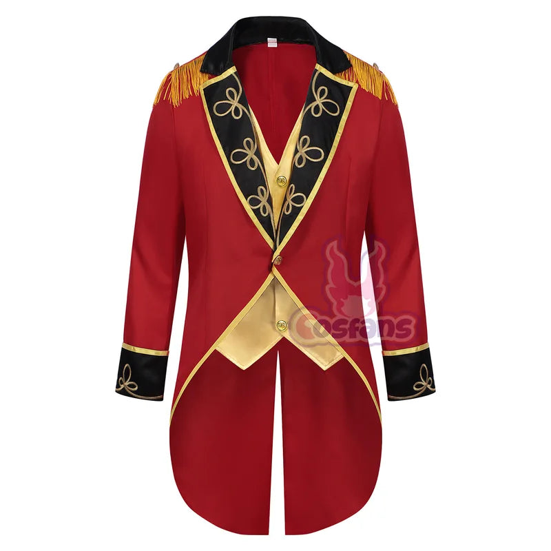 Circus Performance Costume Set for Men with Stand Collar Punk Style Cosplay